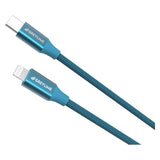 GreyLime 18W Flettet USB-C til Lightning Kabel 1 meter - Blå