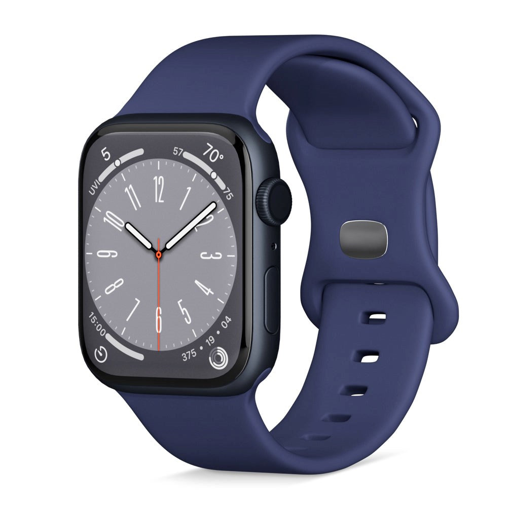 Apple Watch (42/44/SE/45/46/49mm) Epico Silikon Rem - Blå