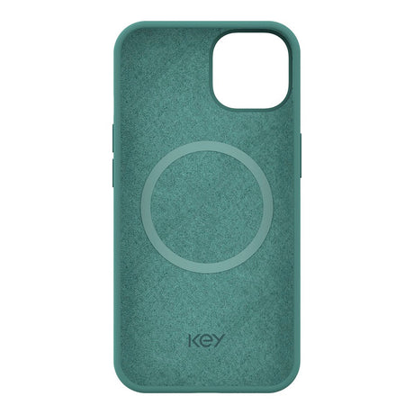 iPhone 13 Key Magnetisk Silikon Bakdeksel - Antibakteriell - Olive Green