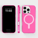 agood company iPhone 16 Pro CLRPRTCT  100% Resirkulert Plast Deksel - Transparent / Candy Pink