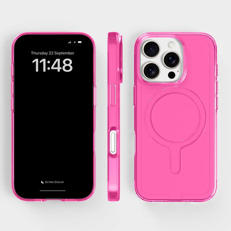 agood company iPhone 16 Pro CLRPRTCT  100% Resirkulert Plast Deksel - Transparent / Candy Pink