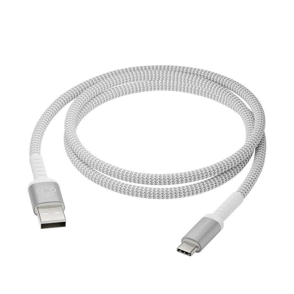 dbramante1928 Flettet Laderkabel - USB-A til USB-C - 36W - 2.5M - Hvit