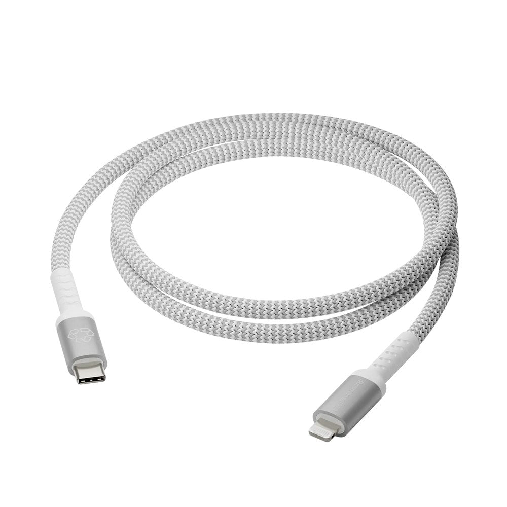 dbramante1928 Flettet Laderkabel - USB-C til Lightning - 36W - 2M - Hvit