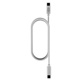 Upström Cirkulär USB-C til USB-C Kabel 100W - 1.2m - Hvit