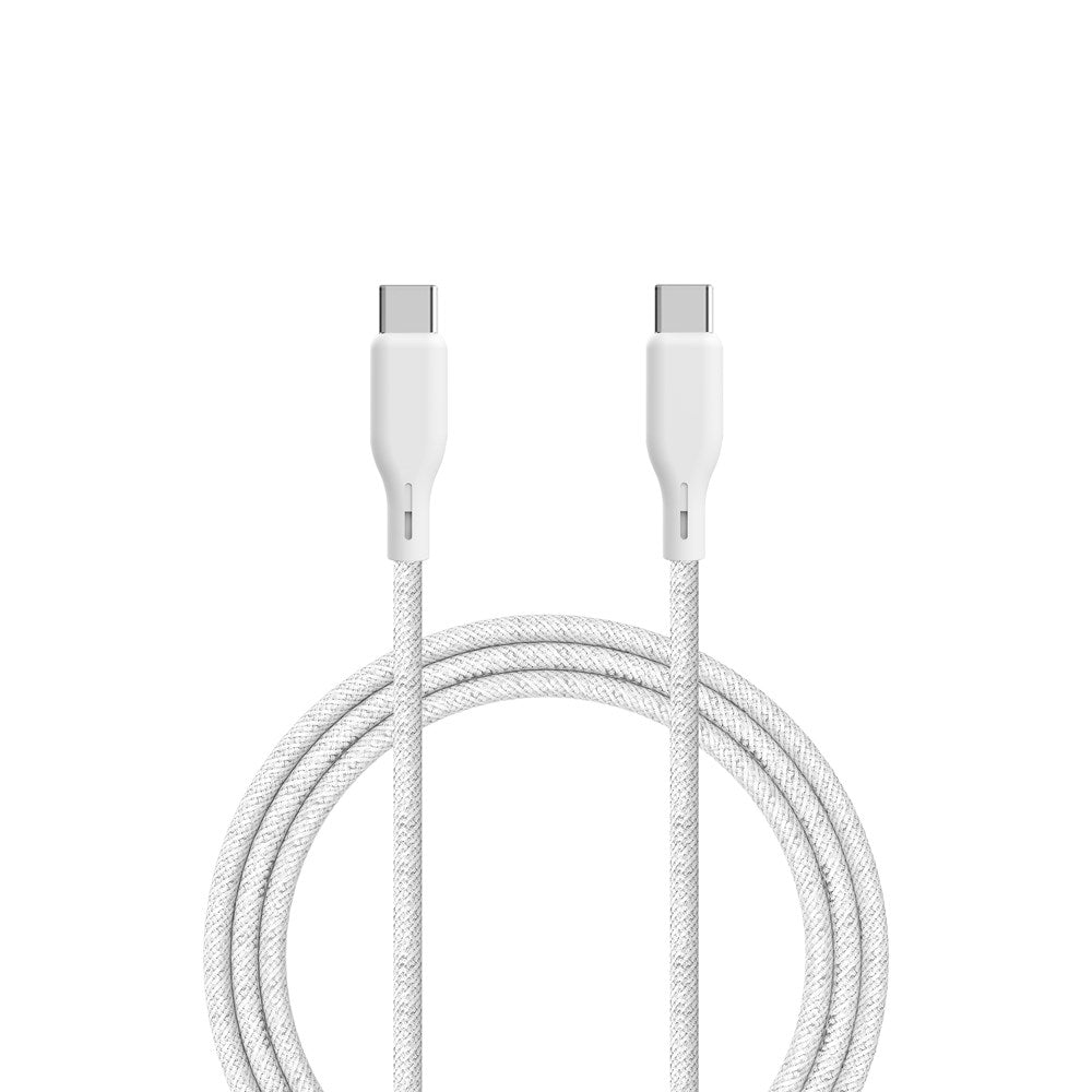 ËSSENTIALS by Upström 100W USB-C til USB-C Kabel 2.5m - Hvit