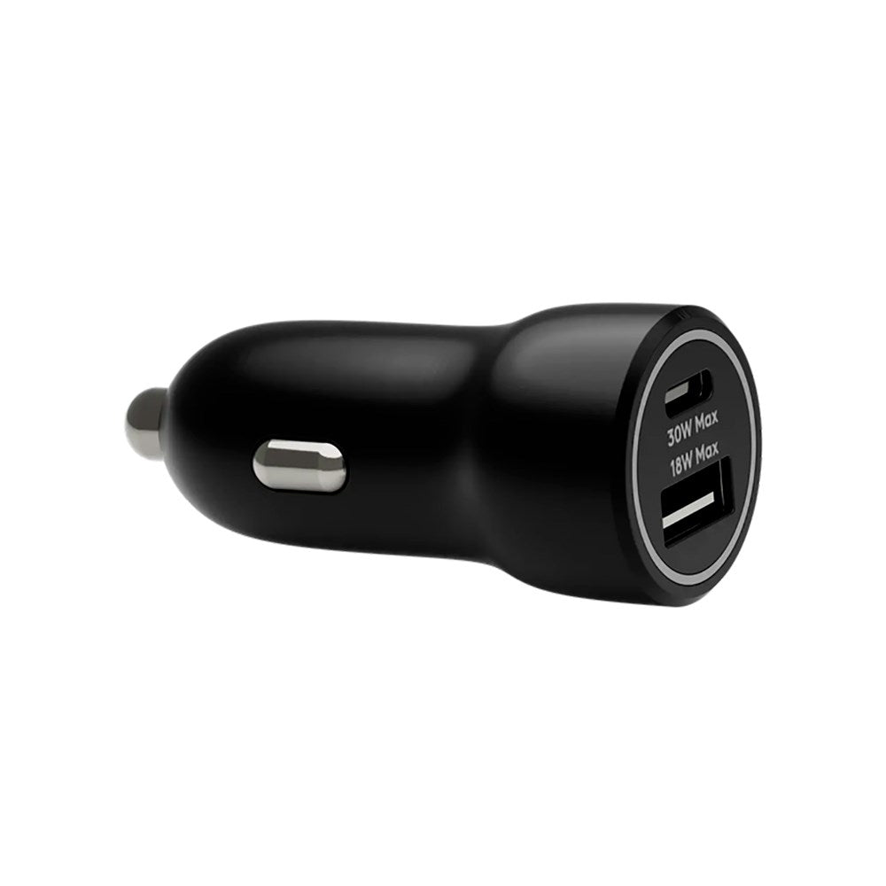 dbramante1928 - Bil-lader - USB-C 30W + USB-A 18W - Svart