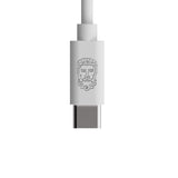 Upström Cirkulär USB-C til USB-C Kabel 100W - 2.5m - Hvit