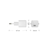 dbramante1928 EU Vegglader - 1 x USB-C 20W - Hvit