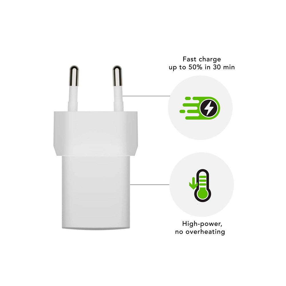 dbramante1928 EU Vegglader - 1 x USB-C 25W - Hvit