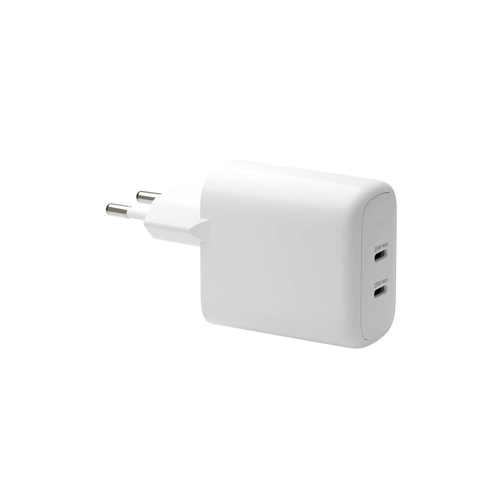 dbramante1928 EU Vegglader - 2 x USB-C 25W - Hvit