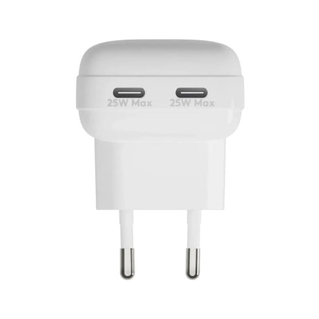 25W Vegglader dbramante1928 med 2 x USB-C-Plugger - Hvit