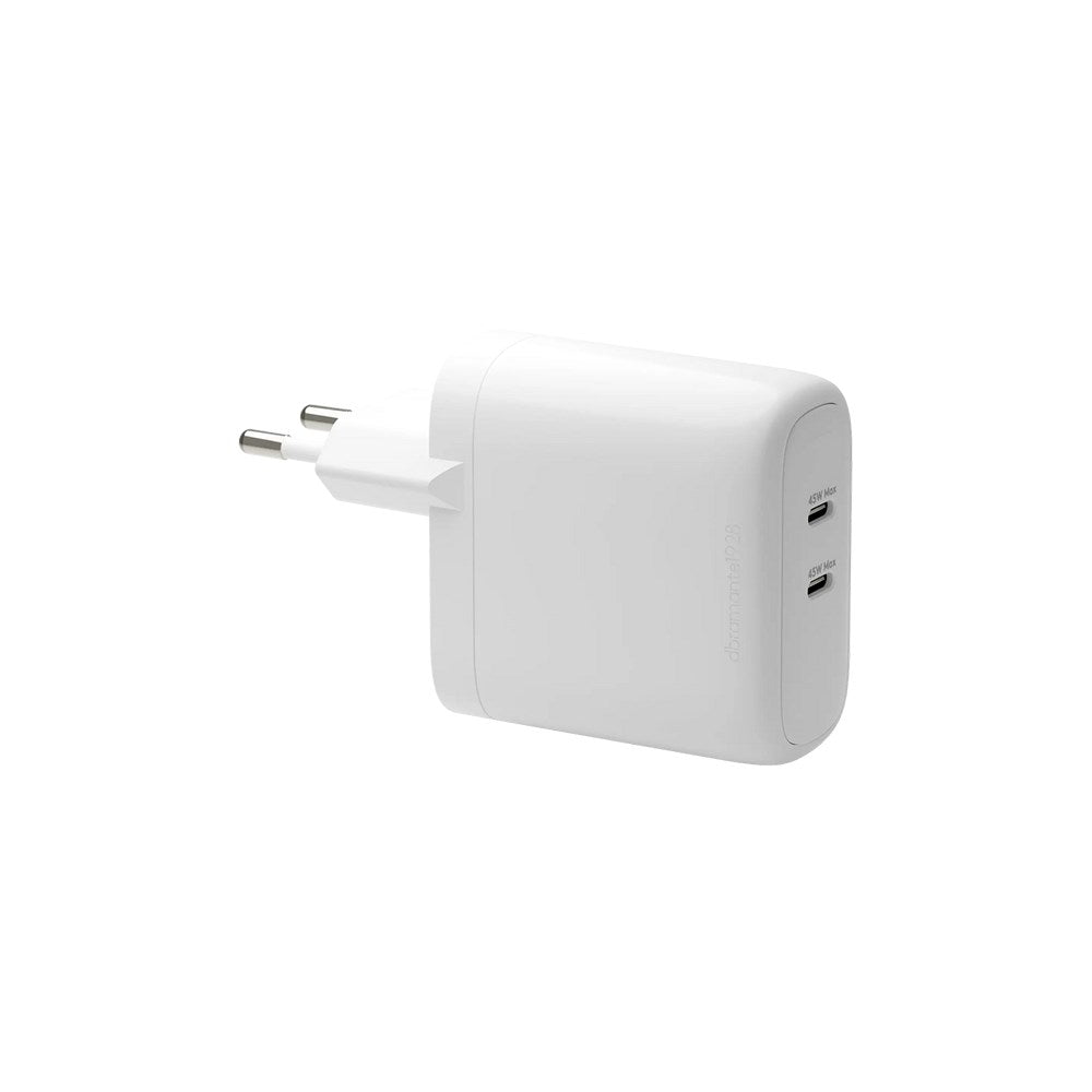 dbramante1928 EU Vegglader - 2 x USB-C 45W - Hvit