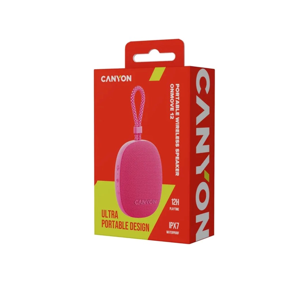 Canyon OnMove 12 Bluetooth Høyttaler - 5W - Rosa