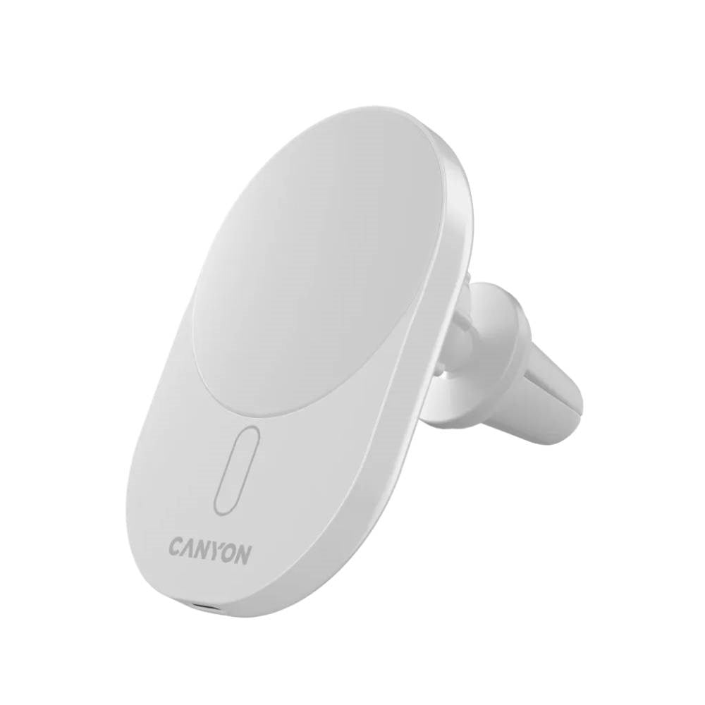 Canyon OnGrip 105 15W Billader til Ventilasjon - Qi2 / MagSafe Kompatibel - Hvit