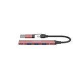 Canyon DS-02 4-i-1 USB-A/C Hub - Rosa