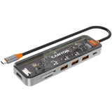 Canyon DS13 100W 7-i-1 USB-C Hub - Grå