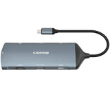 Canyon DS15 8-i-1 USB-C Hub - Grå