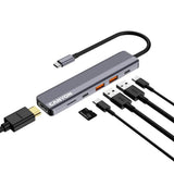 Canyon DS17 6-i-1 USB-C Hub - Grå