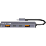 Canyon DS18 100W 5-i-1 USB-C Hub - Grå