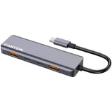 Canyon DS18 100W 5-i-1 USB-C Hub - Grå