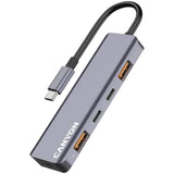 Canyon DS18 100W 5-i-1 USB-C Hub - Grå