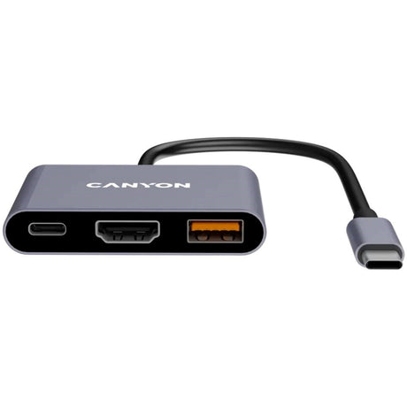Canyon DS4 100W 3-i-1 USB-C Hub - Grå
