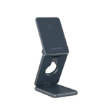 Canyon OnCharge 309 3-i-1 15W Sammenleggbar Trådløs Lader - Qi / MagSafe Kompatibel - Grå