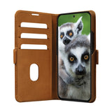 Samsung Galaxy A55 (5G) dbramante1928 Copenhagen Ekte Skinn Flip Deksel m. Lommebok - Tan