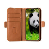 iPhone 16 Plus dbramante1928 Copenhagen Ekte Skinn Deksel med Lommebok - Tan