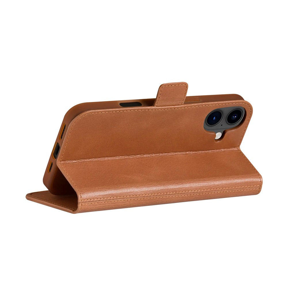 iPhone 16 Plus dbramante1928 Copenhagen Ekte Skinn Deksel med Lommebok - Tan