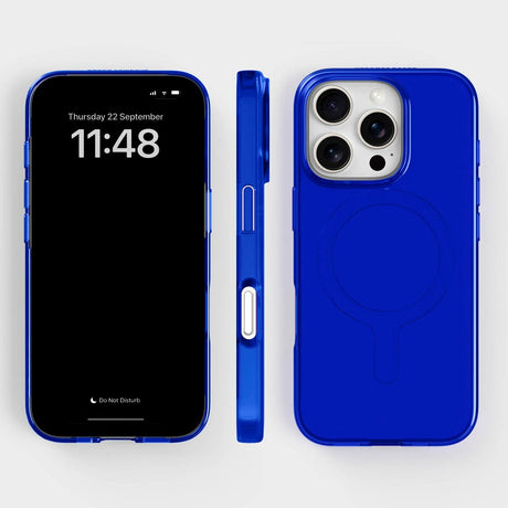 agood company iPhone 16 Pro CLRPRTCT  100% Resirkulert Plast Deksel - Transparent / Cobalt Blue