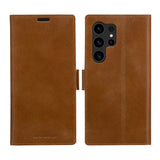 Samsung Galaxy S24 Ultra dbramante1928 Copenhagen Skinn Magnet Flip-Deksel - Tan