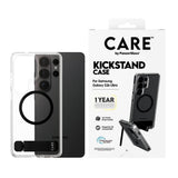 Samsung Galaxy S26 Ultra CARE by PanzerGlass Feature Kickstand Deksel - Qi Kompatibel - Transparent / Black