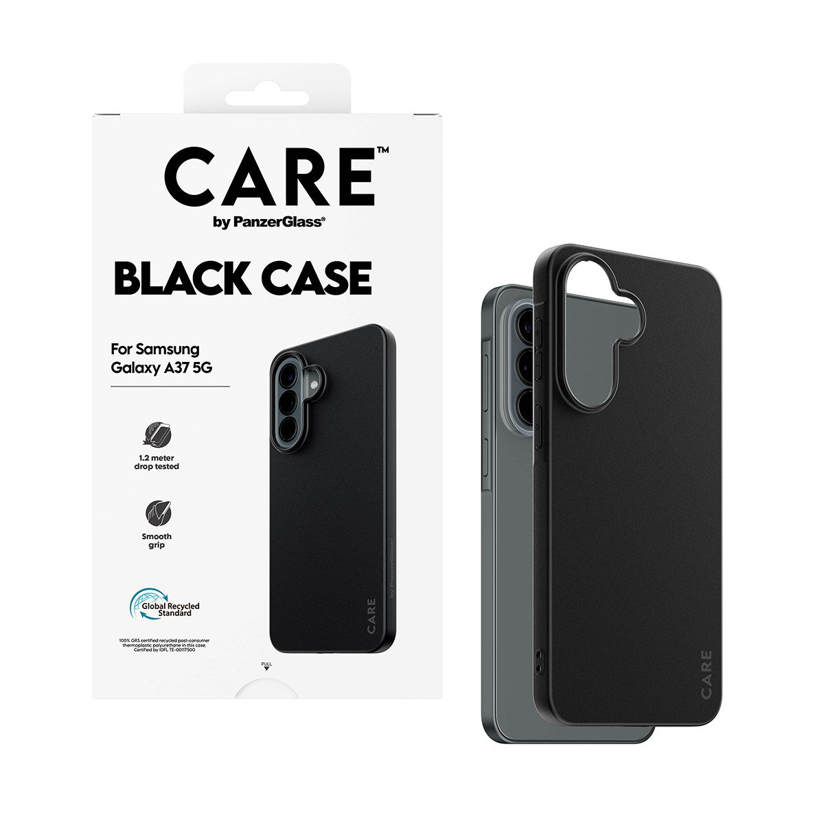 Samsung Galaxy A37 CARE by PanzerGlass Fearlessly Fashionable Deksel - Black