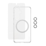 Samsung Galaxy S26 Urban Combat 3-in-1 Bundle med Deksel / Skjermbeskytter / Kamerabeskyttelse - Qi Kompatibel - Gjennomsiktig