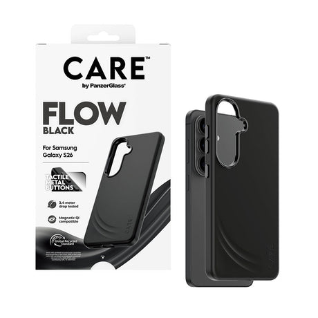 Samsung Galaxy S26 CARE by PanzerGlass Feature Flow Deksel - Qi Kompatibel - Svart