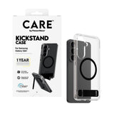 Samsung Galaxy S26+ (Plus) CARE by PanzerGlass Feature Kickstand Deksel - Qi Kompatibel - Transparent / Black