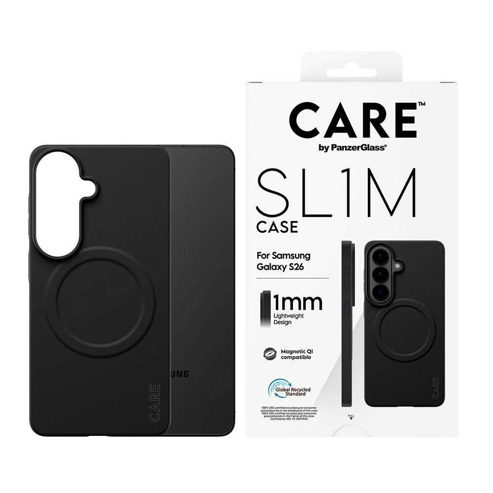 Samsung Galaxy S26 CARE by PanzerGlass SL1M Deksel - Svart