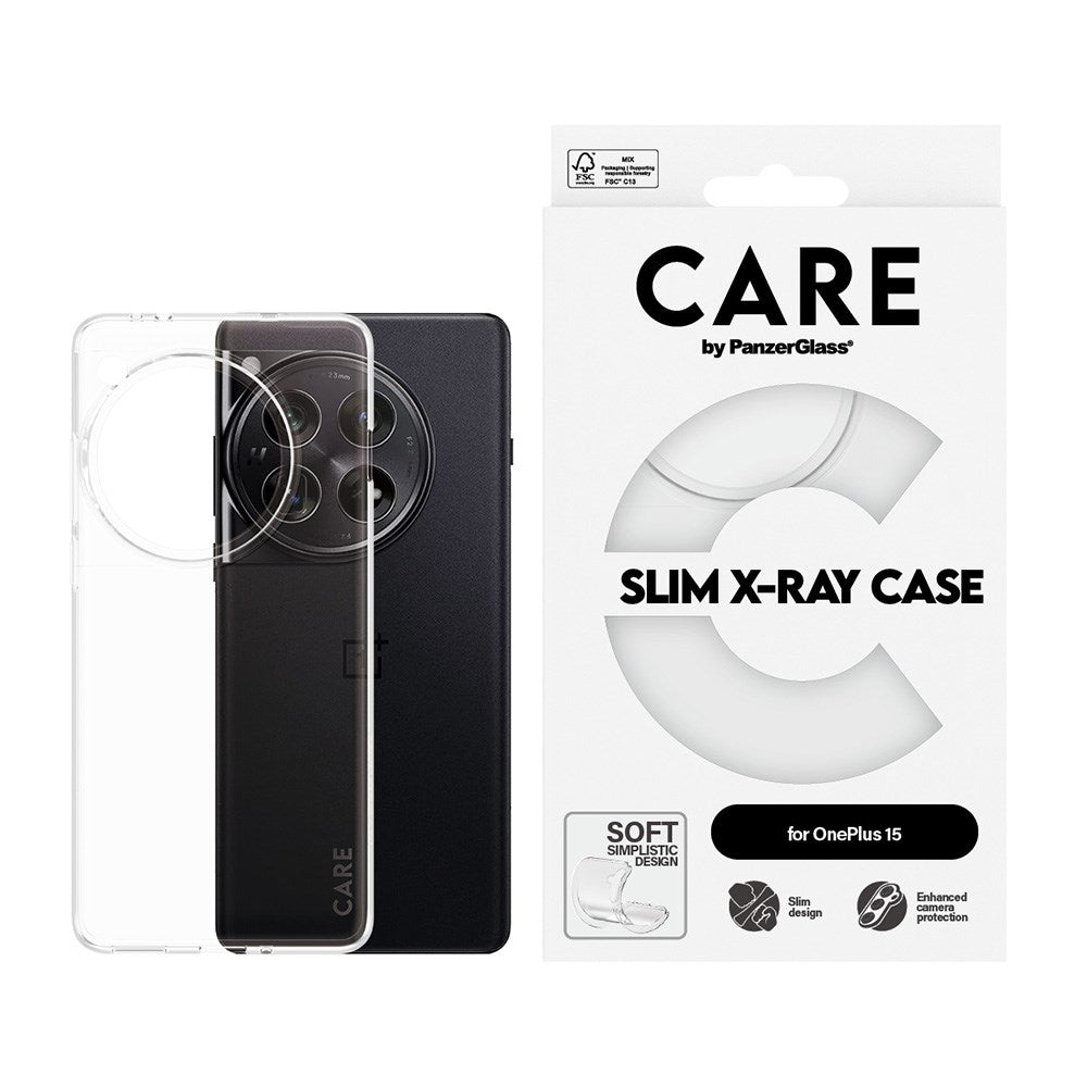 CARE by PanzerGlass OnePlus 15 FASHION X-Ray Soft Basic Deksel - Gjennomsiktig