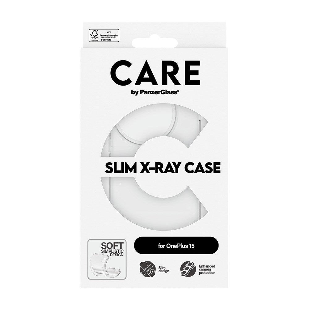 CARE by PanzerGlass OnePlus 15 FASHION X-Ray Soft Basic Deksel - Gjennomsiktig