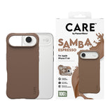 CARE by PanzerGlass iPhone Air Fashionable Samba Deksel - MagSafe Kompatibel - Espresso