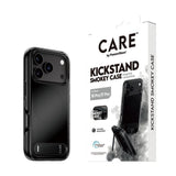 iPhone 18 Pro / 17 Pro CARE by PanzerGlass Feature Kickstand Deksel - MagSafe Kompatibel - Svart / Gjennomsiktig