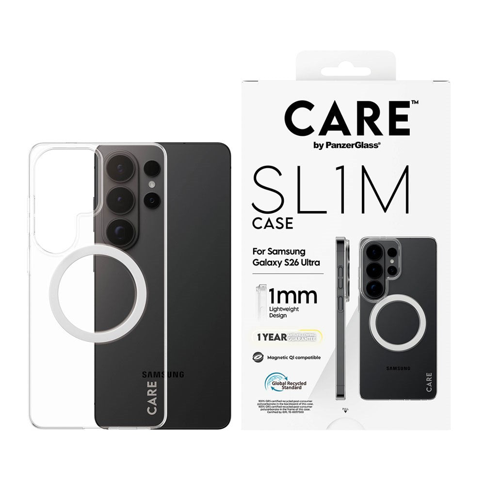 Samsung Galaxy S26 Ultra CARE by PanzerGlass SL1M Deksel - Gjennomsiktig