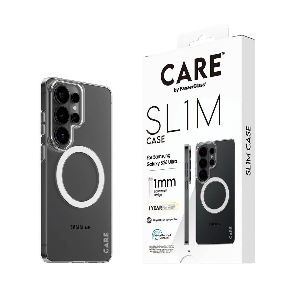 Samsung Galaxy S26 Ultra CARE by PanzerGlass SL1M Deksel - Gjennomsiktig