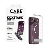 iPhone 18 Pro / 17 Pro CARE by PanzerGlass Feature Kickstand Deksel - MagSafe Kompatibel - Gjennomsiktig / Hvit