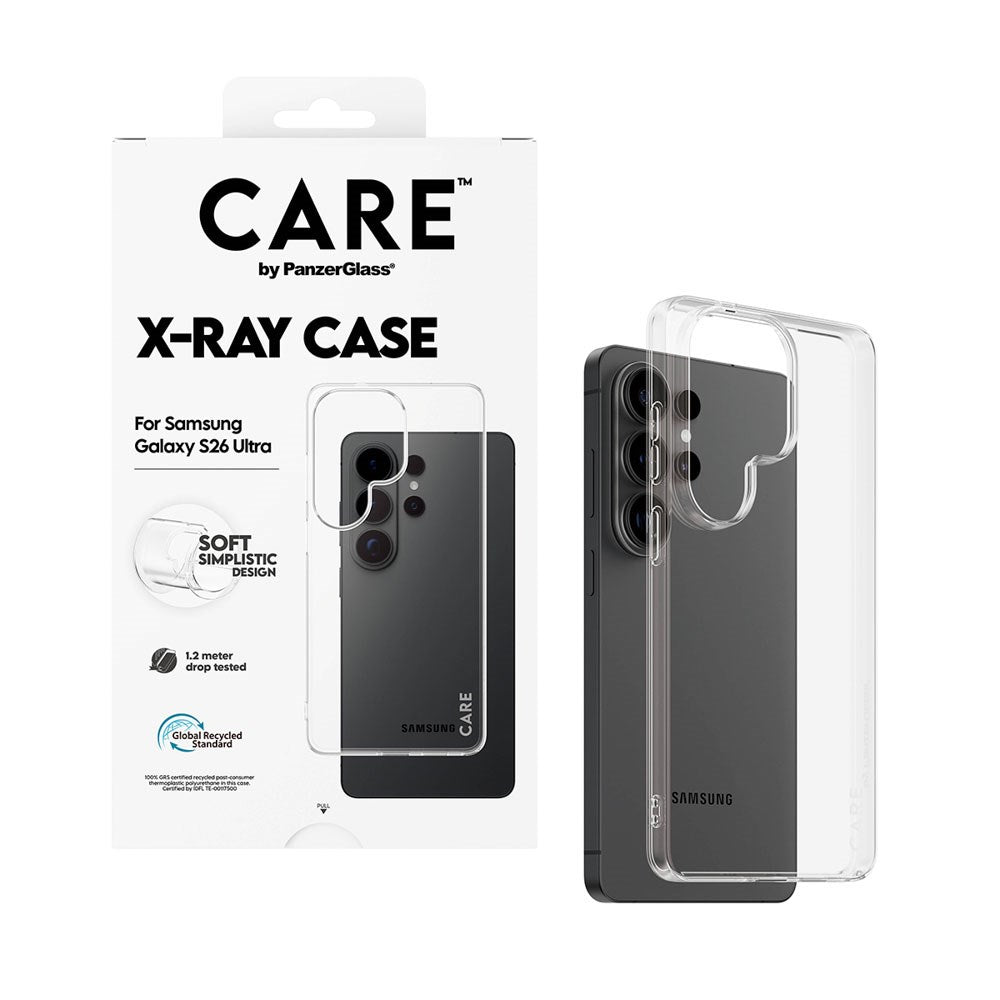 Samsung Galaxy S26 Ultra CARE by PanzerGlass Fashionable X-Ray Soft Basic Case - Transparent