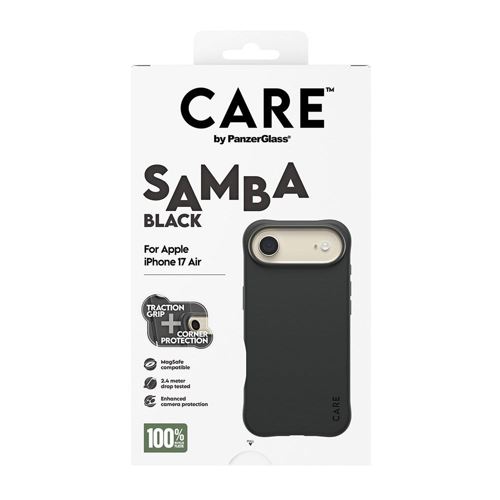 CARE by PanzerGlass iPhone Air Fashionable Samba Deksel - MagSafe Kompatibel - Black
