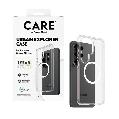 Samsung Galaxy S26 Ultra CARE by PanzerGlass Urban Explorer Deksel - Qi Kompatibel - Gjennomsiktig / Hvit