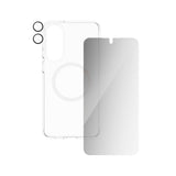 CARE by PanzerGlass Samsung Galaxy S25 Edge 3-i-1 FLAGSHIP Bundle - Deksel / Privacy Skjermbeskyttelse (UWF) / Kamerabeskyttelse - Gjennomsiktig / Hvit