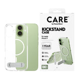 CARE by PanzerGlass iPhone 17 Feature Kickstand Deksel - MagSafe Kompatibel - Transparent / Silver